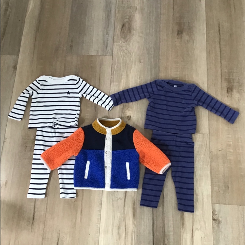 Baby Gap Top Pants Set , Bundle 0-3 /-3-6-/Jacket Old Navy